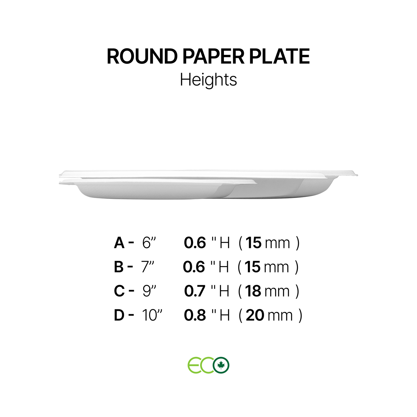 둥근 종이 접시(7인치/9인치/10인치)