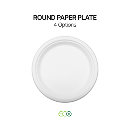 둥근 종이 접시(7인치/9인치/10인치)