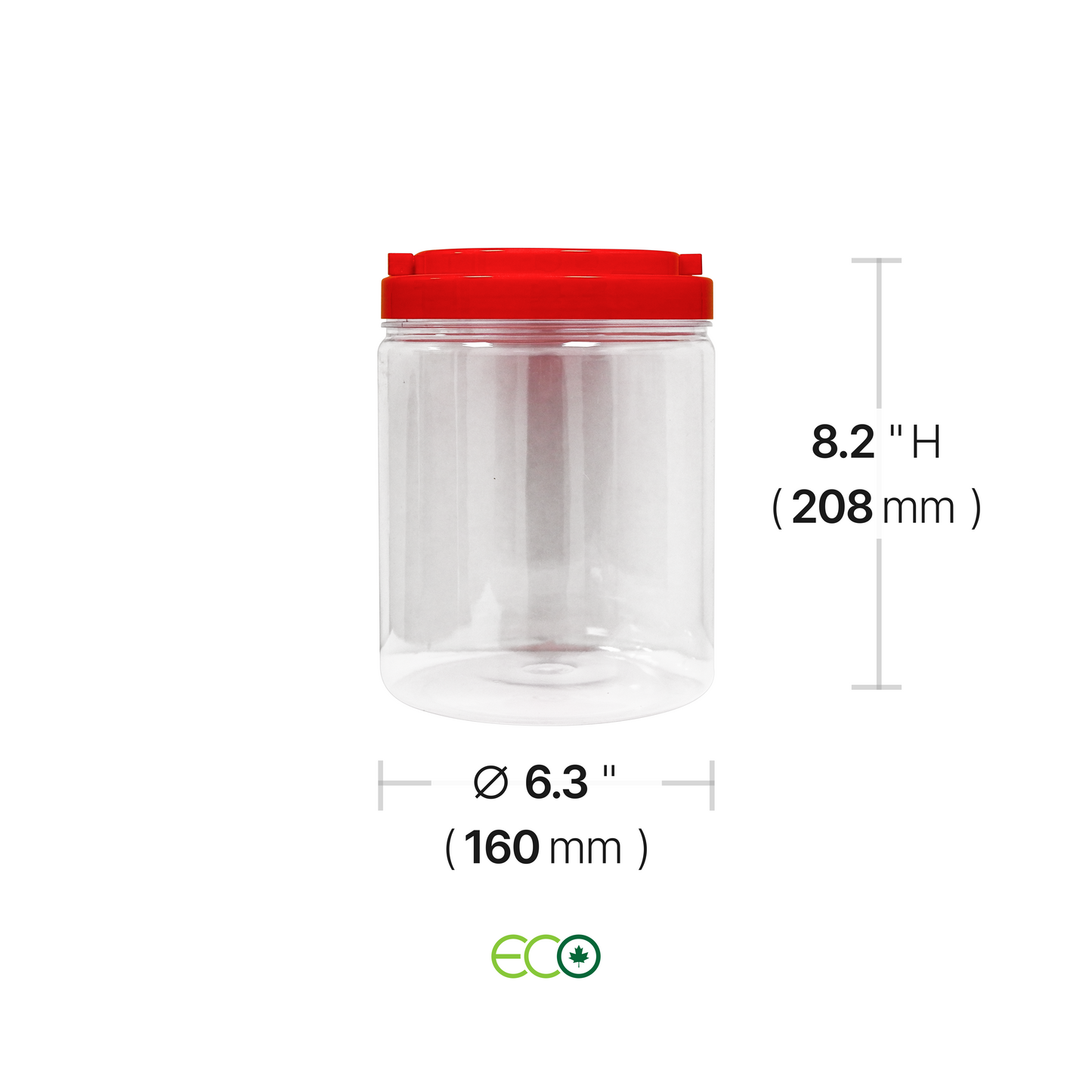뚜껑이 있는 4L 투명 플라스틱 병