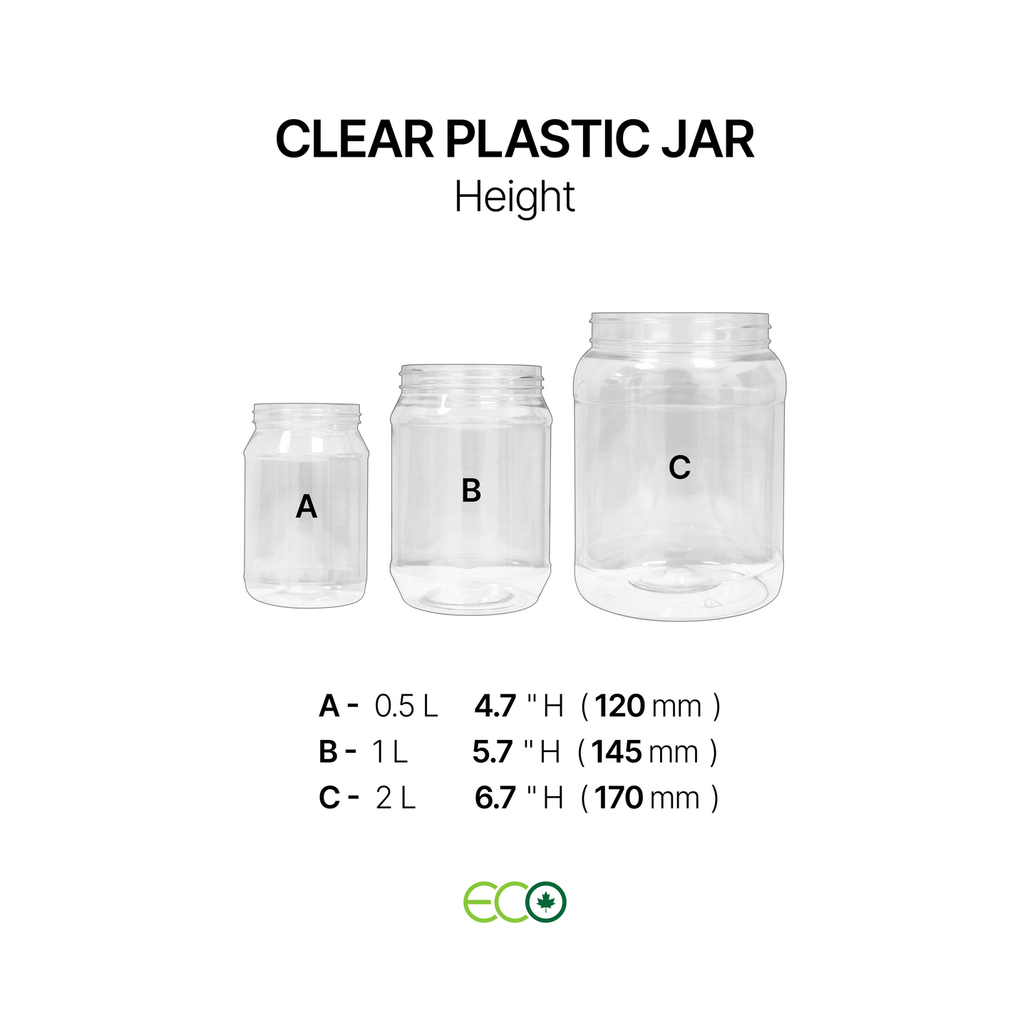 투명 플라스틱 병(0.5L / 1L / 2L)