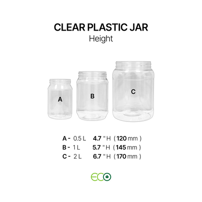 투명 플라스틱 병(0.5L / 1L / 2L)