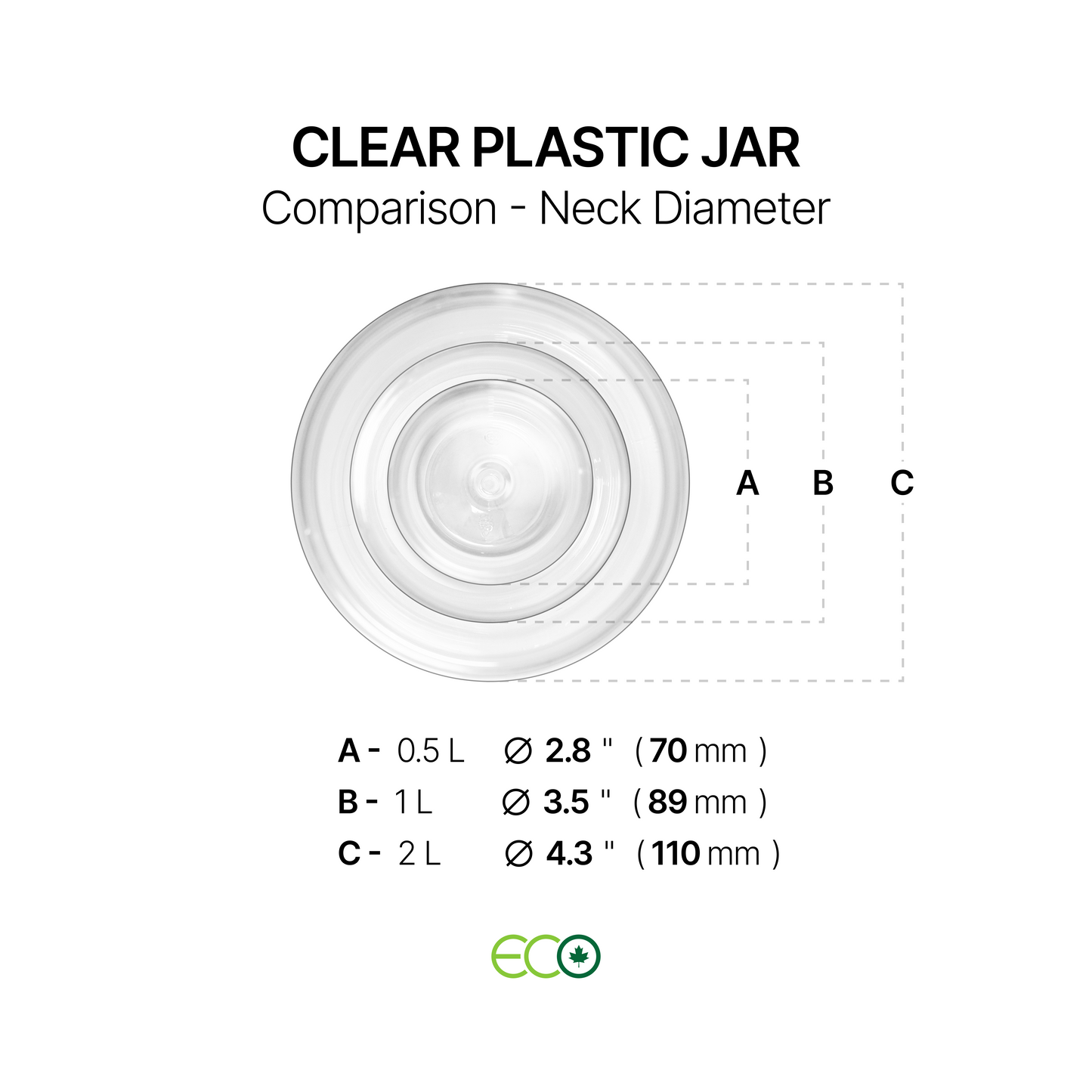 투명 플라스틱 병(0.5L / 1L / 2L)