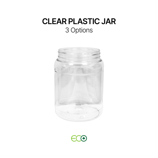 Clear Plastic Jar (0.5L / 1L / 2L)