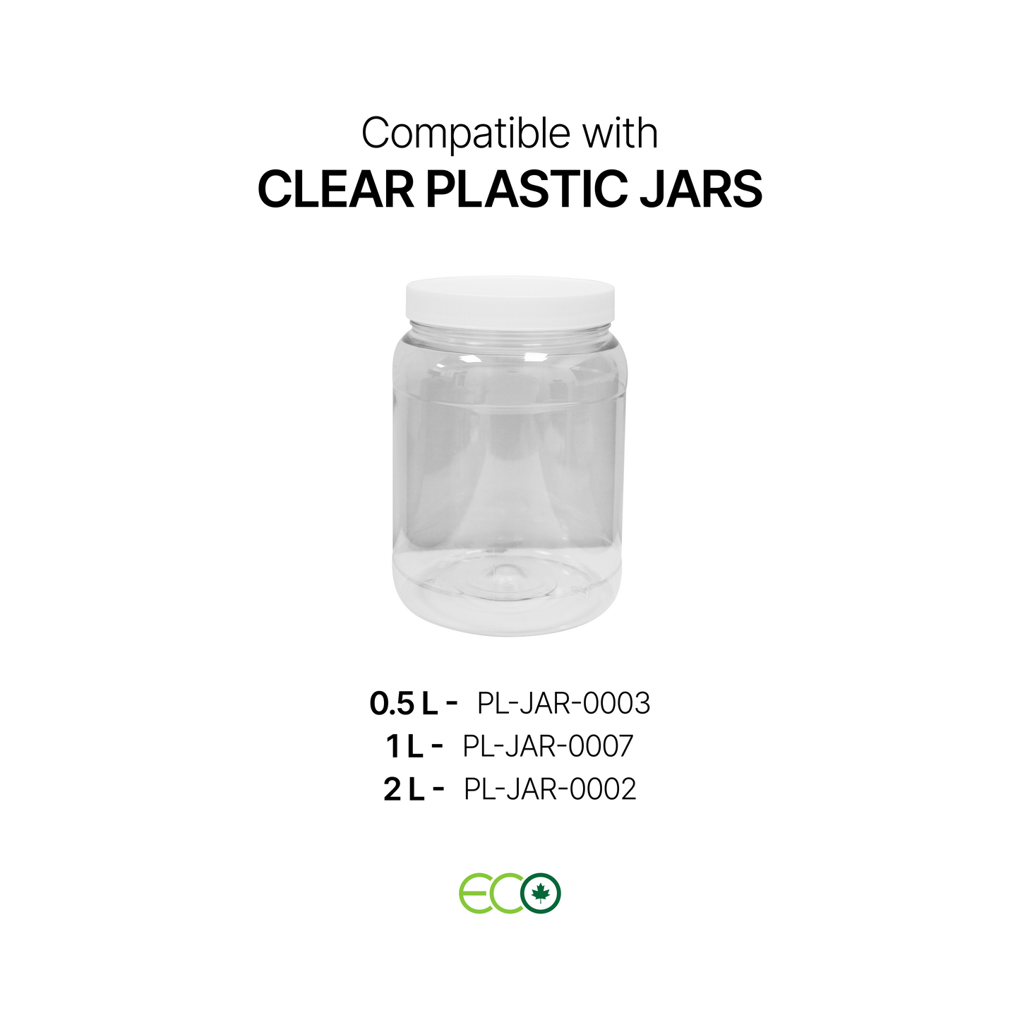 PET Lid for Jars (0.5L / 1L / 2L)