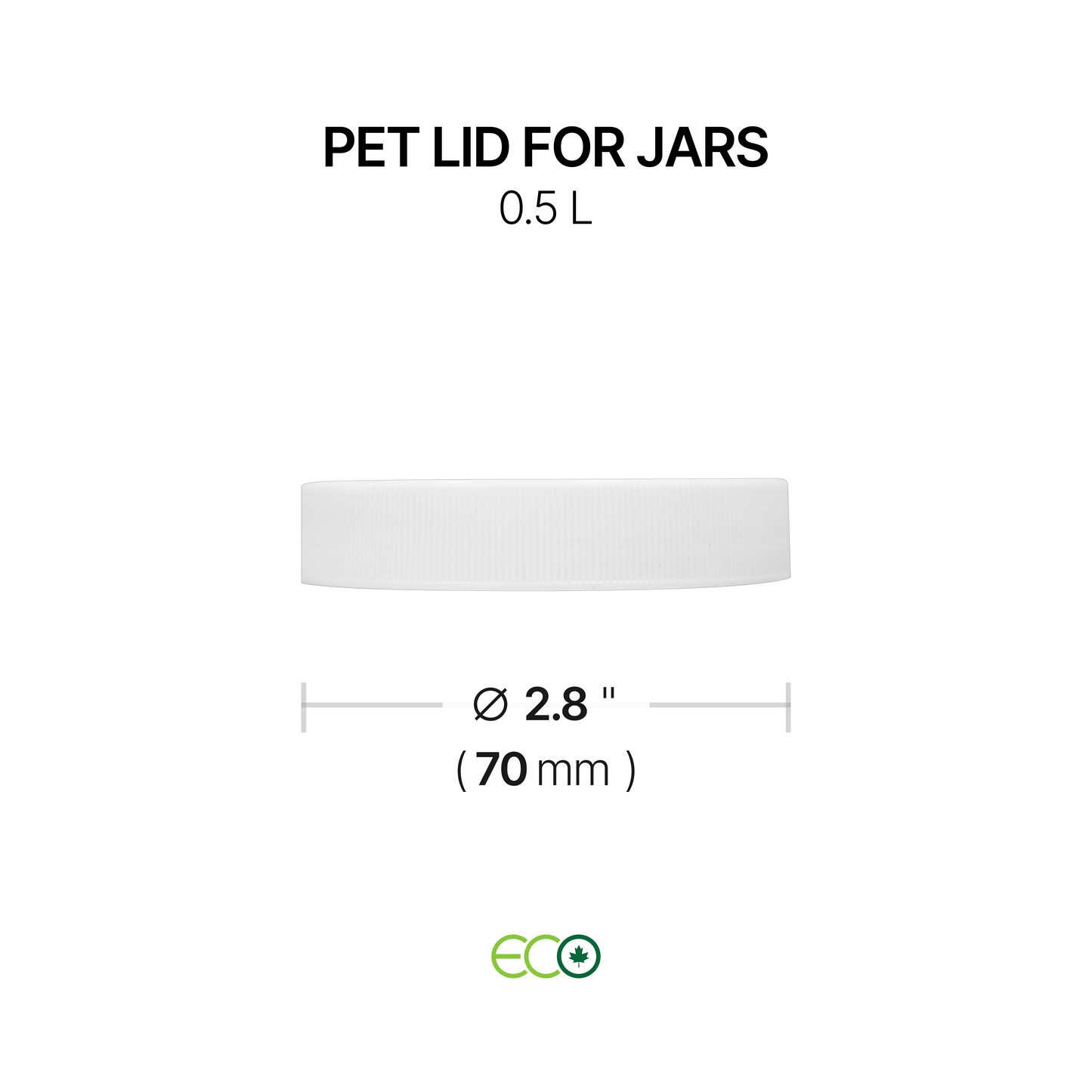 PET Lid for Jars (0.5L / 1L / 2L)