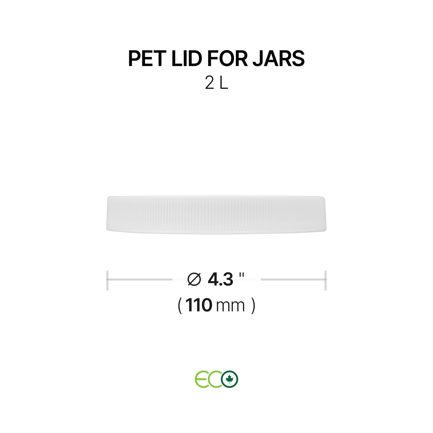 PET Lid for Jars (0.5L / 1L / 2L)